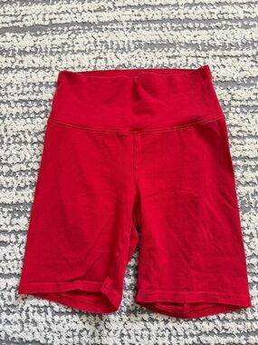 Aritzia TNA Red Biker Shorts Size M